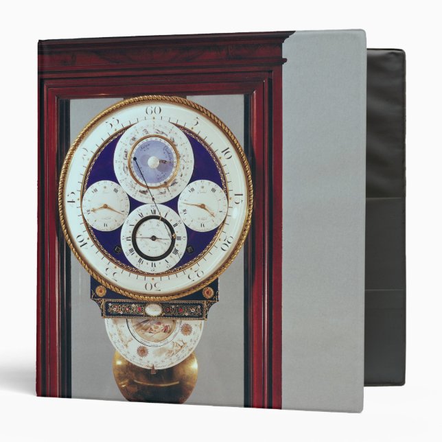 Clock with four dials and the signs of the binder (Front/Inside)
