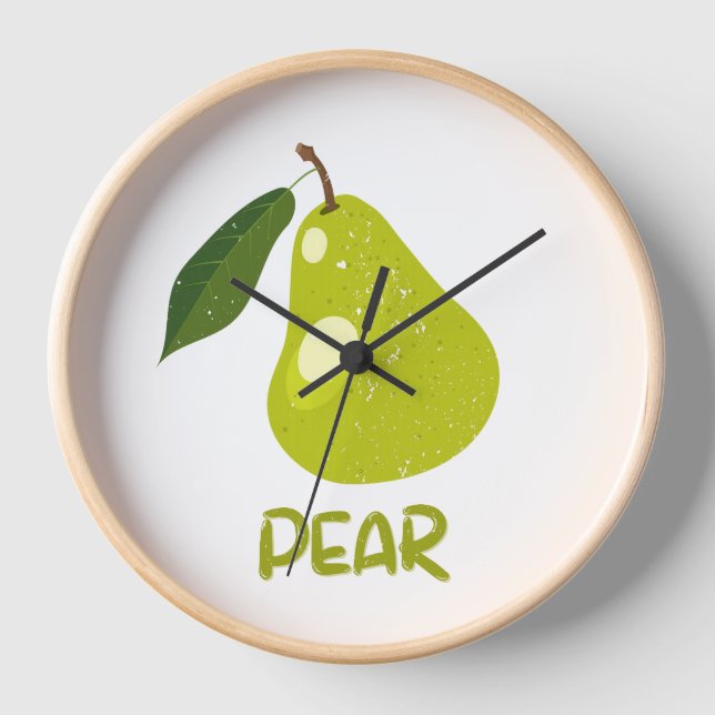 Clock with pear (Front)