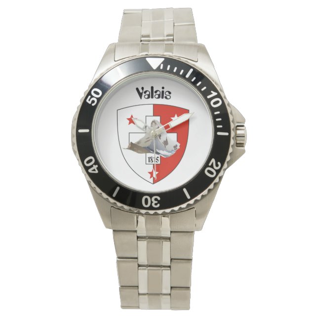 clock with Swiss design Valais / Valais Watch (Front)