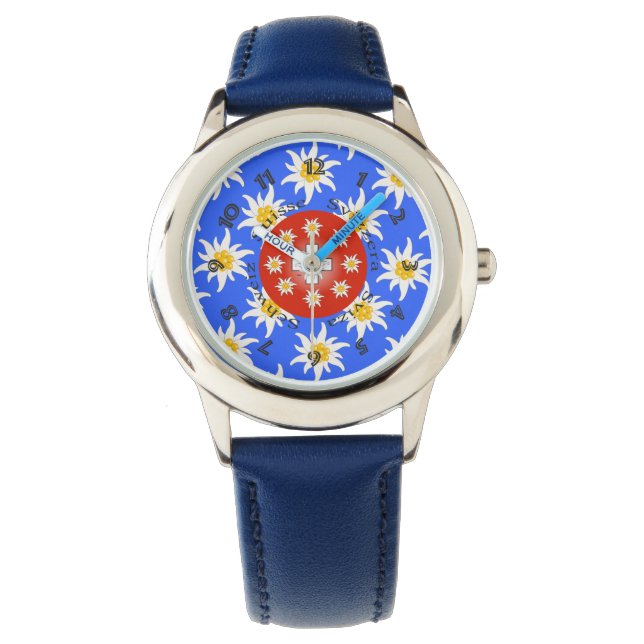 clock with Swiss Suisse draft Watch (Front)