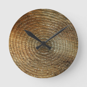 CLOCK-WOOD ROUND CLOCK