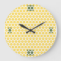 Clock - Yellow Florets (rev.)