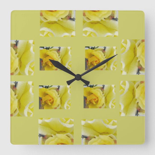 Clock yellow rose (Front)