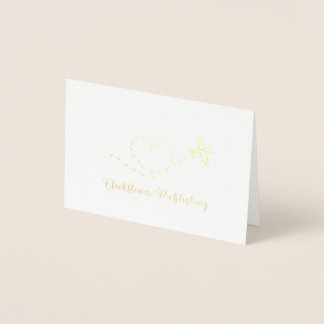 Clockflower Publications Mini carte gravée design
