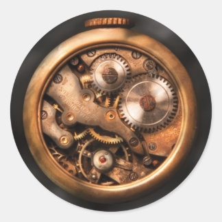 Clockmaker - Gears Classic Round Sticker