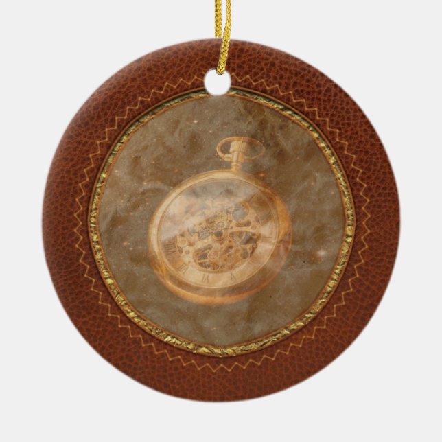 Clockmaker - Space time Ceramic Ornament (Front)