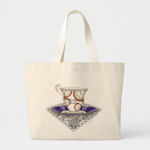 Clocks Teacup Bag