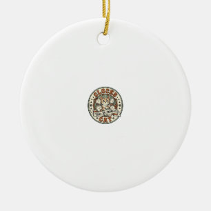 Clocks Time Blindness Cat Clocks Time Blindness Ca Ceramic Ornament