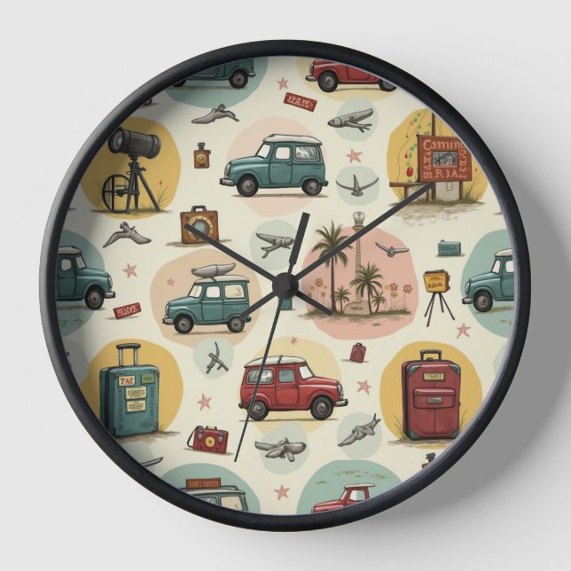Clocks With Travel Pattern (Front)