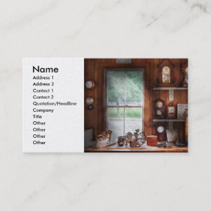 Clocksmith - In the Clock Repair Shop Business Card