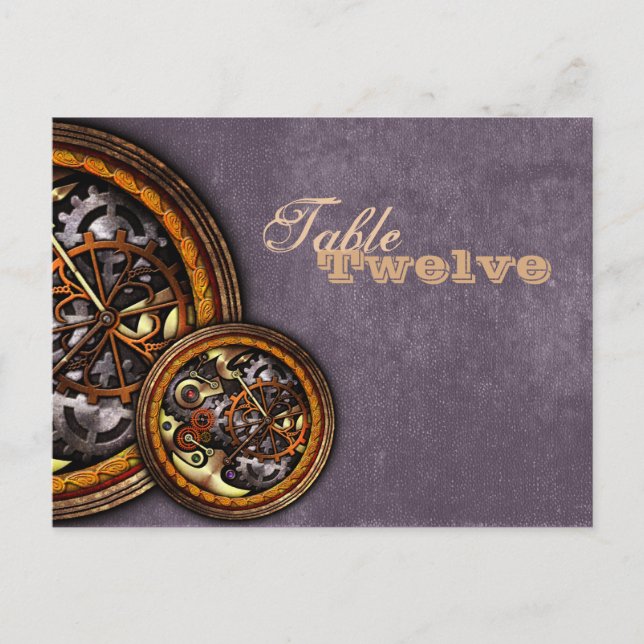 Clockwork and Leather, table setting Postcard (Front)