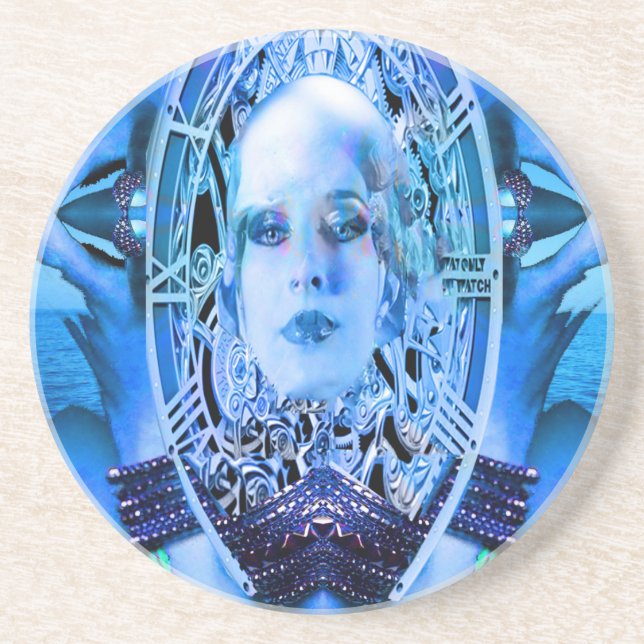 Clockwork Blue Coaster (Front)