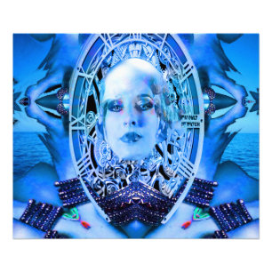 Clockwork Blue Photo Print