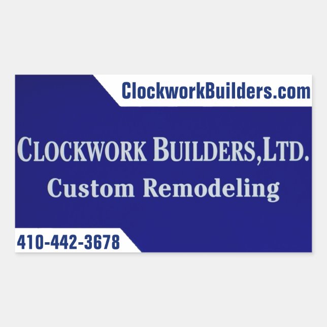 Clockwork Builders Sticker (Front)