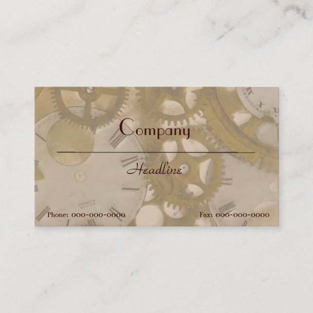 Clockwork Business Card (Front)