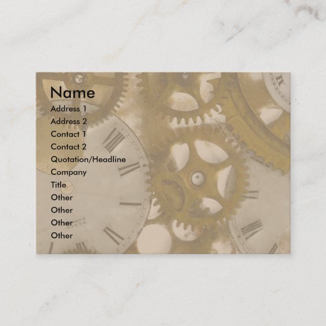 Clockwork Business Card (Front)