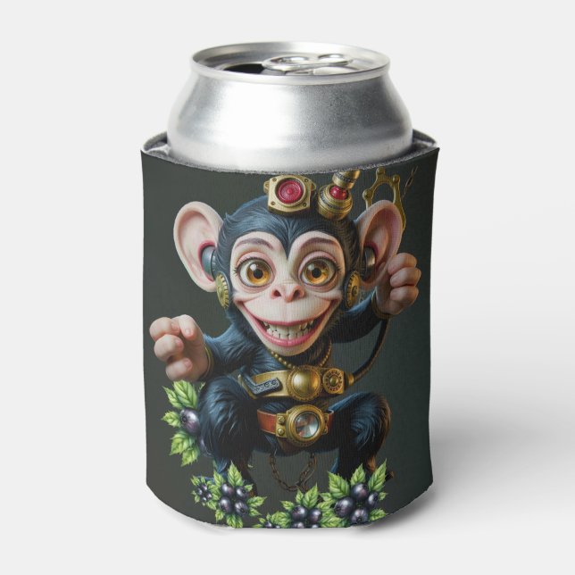 Clockwork Cavekeeper – The Whispering Monkey  Can Cooler (Can Front)
