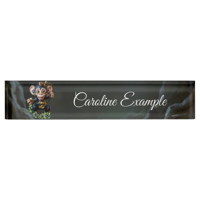 Clockwork Cavekeeper – The Whispering Monkey  Nameplate (Front)