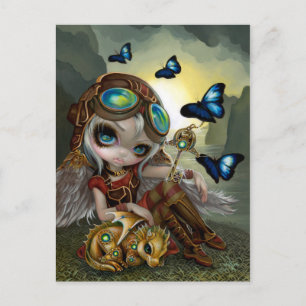 "Clockwork Dragonling" Postcard
