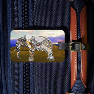 Clockwork Elephant Luggage Tag