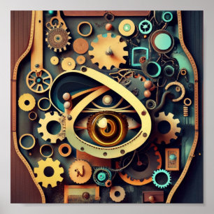 Clockwork Gaze Poster