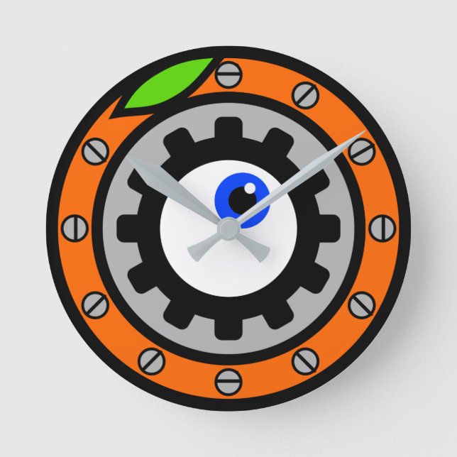 Clockwork Orange Round Clock (Front)