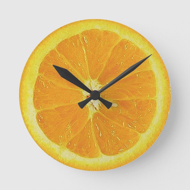 Clockwork Orange Round Clock (Front)