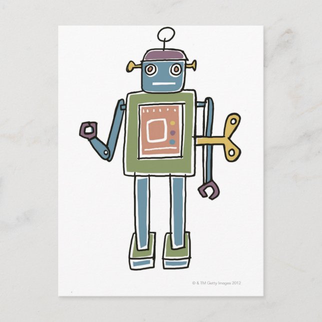 Clockwork Robot Postcard (Front)