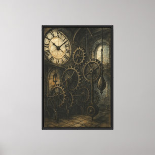Clockwork Tower Interior Art Canvas Print
