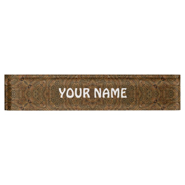 Clockwork Vintage Industrial Steampunk Nameplate (Front)