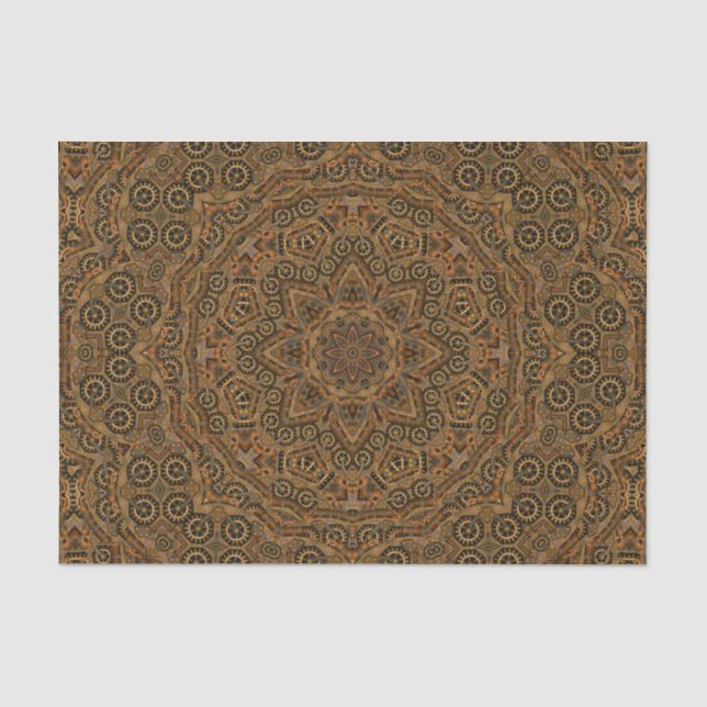 Clockwork Vintage Industrial Steampunk Tissue Paper (Front)