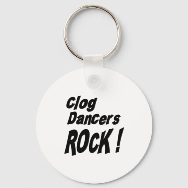 Clog Dancers Rock! Keychain (Front)