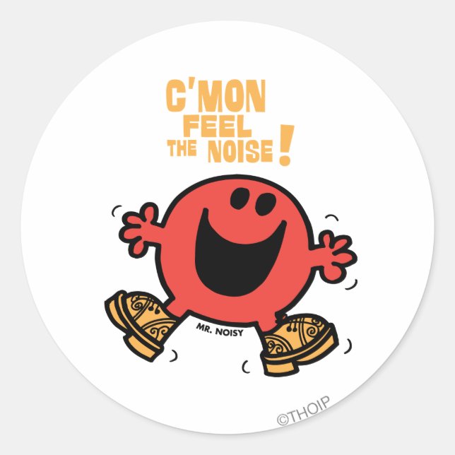 Clog Dancing Mr. Noisy Classic Round Sticker (Front)