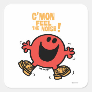 Clog Dancing Mr. Noisy Square Sticker