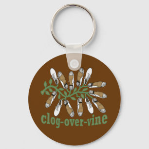 Clog Over Vine Dance Keychain