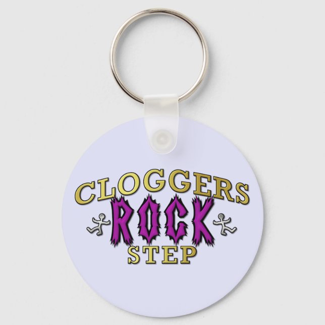 Cloggers Rock Step Clogging Dance Keychain (Front)