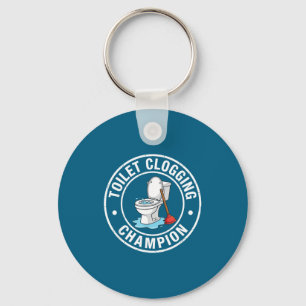 Clogging Champion Toilet Apparel Keychain