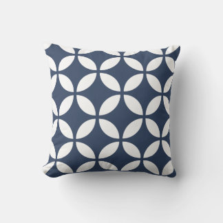 Cloisonne 2 [indigo] - Japanese Pattern Throw Pillow