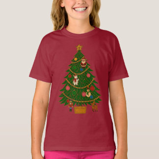 Cloisonne Art Christmas Tree Character Ornaments T-Shirt