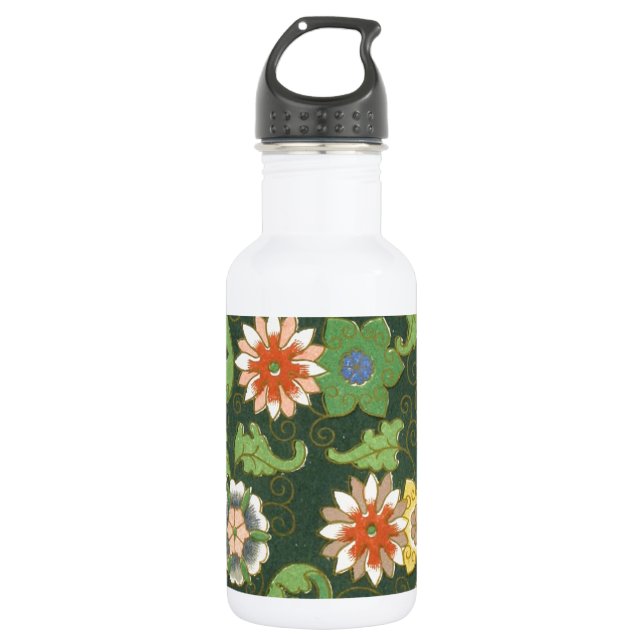 Cloisonne China Patter Asian Oriental 532 Ml Water Bottle (Front)