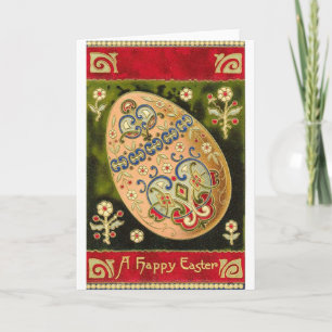 Cloisonne Easter Egg Holiday Card