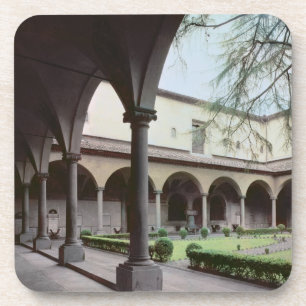 Cloister of the convent, rebuilt in 1442 (photo) coaster