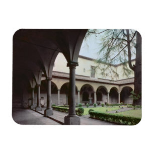 Cloister of the convent, rebuilt in 1442 (photo) magnet