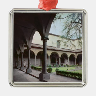 Cloister of the convent, rebuilt in 1442 (photo) metal ornament
