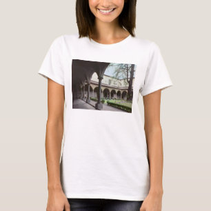 Cloister of the convent, rebuilt in 1442 (photo) T-Shirt