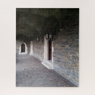Cloisters Hallway with doors architectural study Jigsaw Puzzle