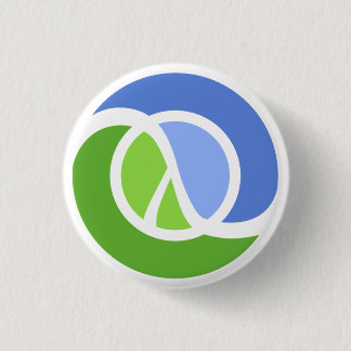 Clojure logo 1 inch round button