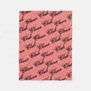 Clone Club from Orphan Black,rustic script,pattern Fleece Blanket