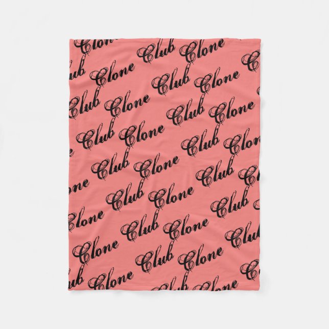 Clone Club from Orphan Black,rustic script,pattern Fleece Blanket (Front)