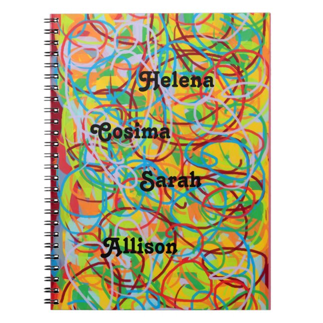 Clone Club members Helena,Sarah,Allison and Cosima Notebook (Front)